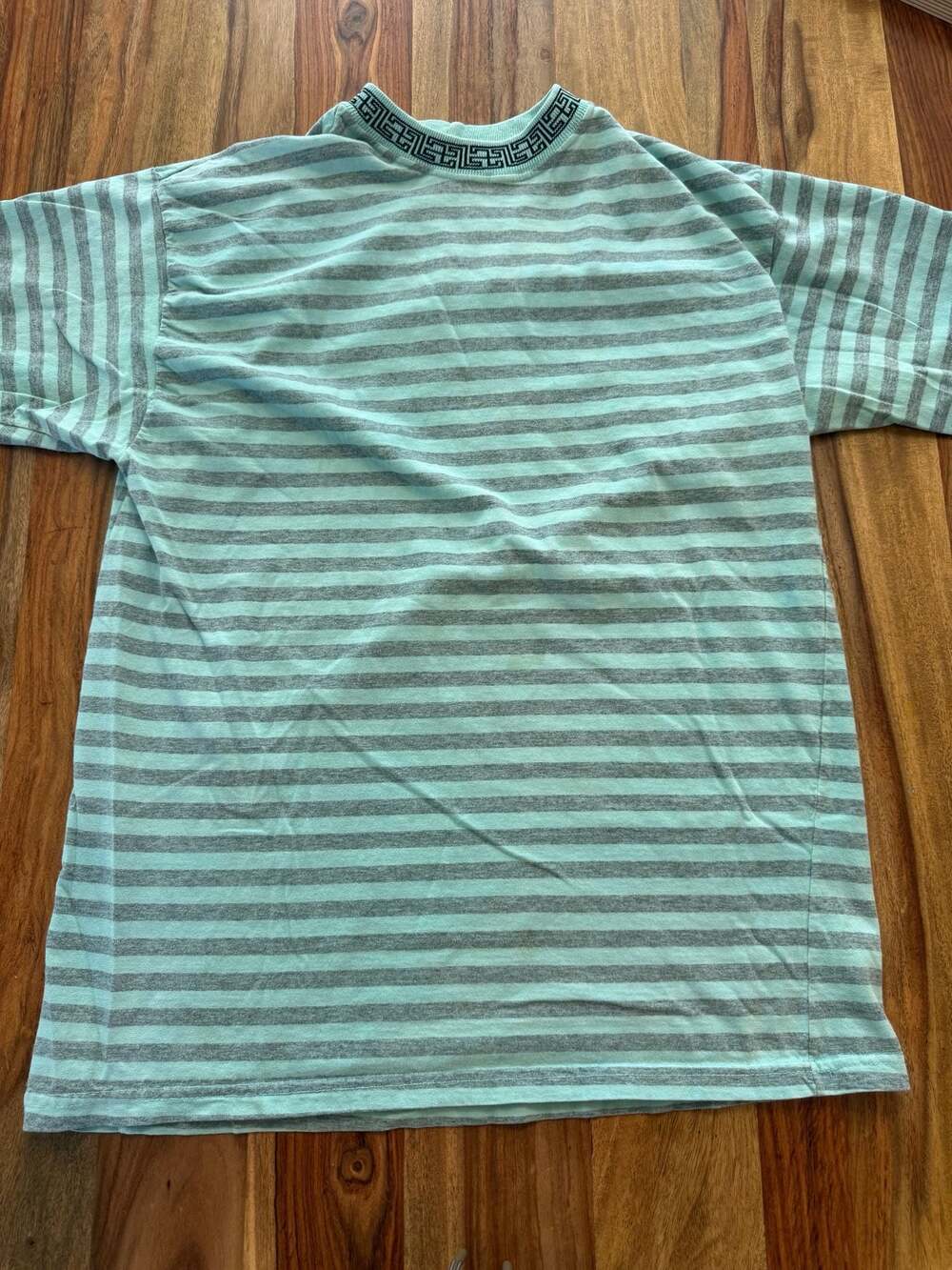 Vintage Rush Brand Skateboard Striped T-Shirt Size M/L